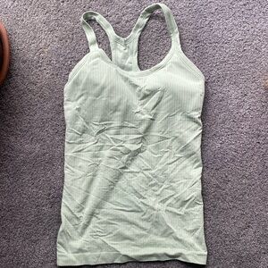 Lululemon ebb to street tank light green